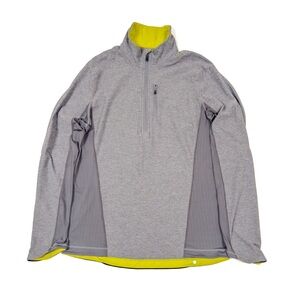 Lululemon Men’s 1/2 Zip Pullover Shirt Mock Neck Size L Gray
